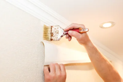 Pose de papier peint à Merle-Leignec — revêtements muraux et toiles de verre